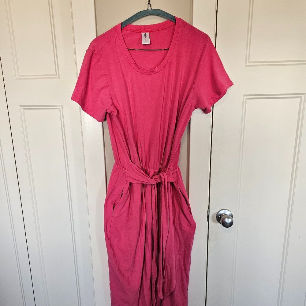Smash and Tess Rebecca Wrap Dress in Pink - size Large